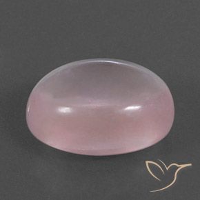 Quarzo rosa Rosa medio naturale da 15.59 ct, Ovale, Trasparente