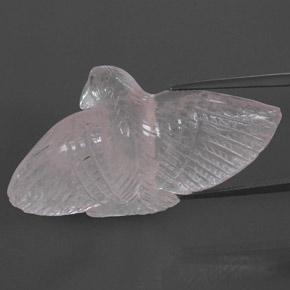 Quarzo rosa naturale rosa da 47,48 ct, forma fantasia, trasparente