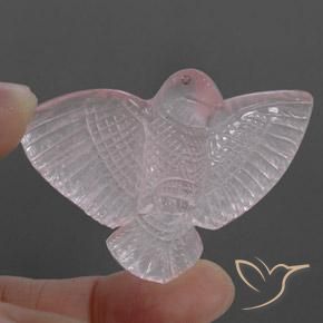 Quarzo rosa Rosa Molto Chiaro naturale da 45.49 ct, Taglio a fantasia, Traslucido