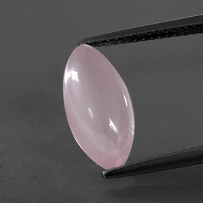 Quarzo rosa naturale rosa da 3,12 ct, marchesa, trasparente