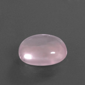 Quarzo rosa naturale rosa da 4,95 ct, taglio ovale, trasparente