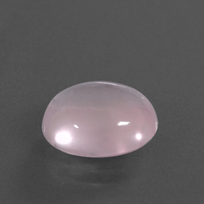 Quarzo rosa naturale rosa da 4,89 ct, taglio ovale, trasparente