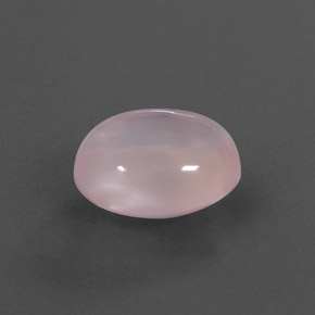 Quarzo rosa naturale rosa da 5,53 ct, taglio ovale, trasparente