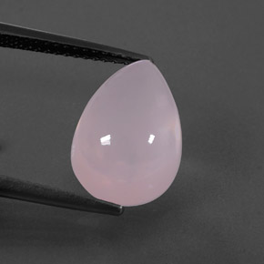 Quarzo rosa naturale rosa da 5,91 ct, taglio a pera, trasparente