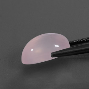 Quarzo rosa naturale rosa da 5,91 ct, taglio a pera, trasparente