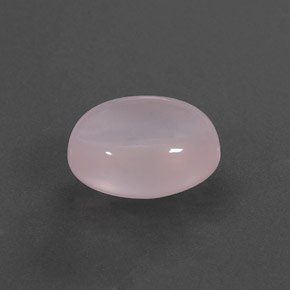 Quarzo rosa naturale rosa da 5,78 ct, taglio ovale, trasparente