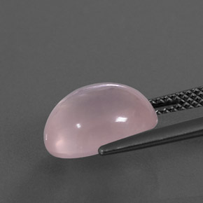 Quarzo rosa naturale rosa da 5,13 ct, taglio ovale, trasparente