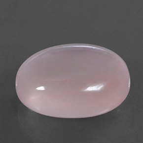 Quarzo rosa Rosa chiaro naturale da 57.21 ct, Taglio ovale, Trasparente
