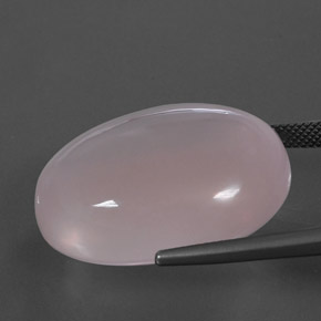 Quarzo rosa Rosa chiaro naturale da 57.21 ct, Taglio ovale, Trasparente