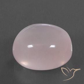Quarzo rosa Rosa chiaro naturale da 47.24 ct, Ovale, Trasparente