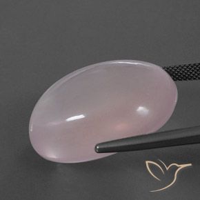 Quarzo rosa Rosa corallo naturale da 49.00 ct, Ovale, Trasparente