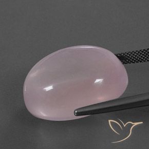 Quarzo rosa Rosa corallo naturale da 43.16 ct, Ovale, Trasparente