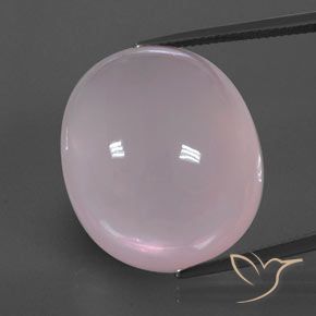 52.78ct Naturale Rosa gomma da masticare Quarzo rosa, Ovale, Trasparente