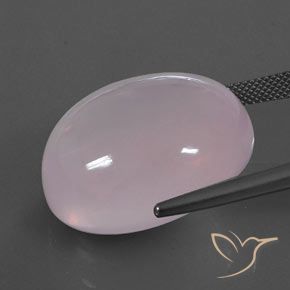 Quarzo rosa Rosa gomma da masticare naturale da 52.78 ct, Ovale, Trasparente