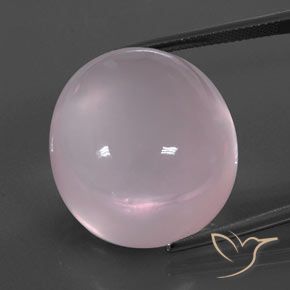 Quarzo rosa Rosa chiaro naturale da 48.72 ct, Ovale, Trasparente