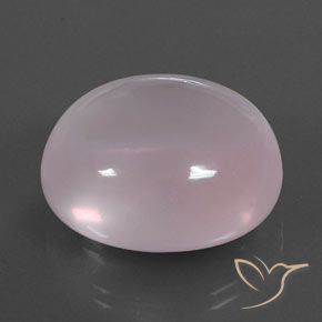Quarzo rosa Rosa chiaro naturale da 48.72 ct, Ovale, Trasparente