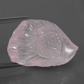 Quarzo rosa naturale rosa da 23,80 ct, forma fantasia, trasparente