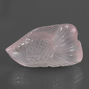 Quarzo rosa naturale rosa da 15,69 ct, forma fantasia, trasparente