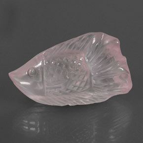 Quarzo rosa naturale rosa da 20,56 ct, forma fantasia, trasparente