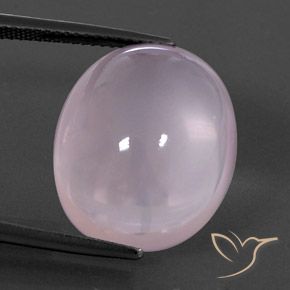 19.81ct Naturale Rosa gomma da masticare Quarzo rosa, Ovale, Trasparente