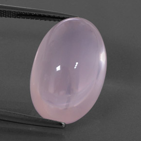 Quarzo rosa naturale rosa da 20,97 ct, taglio ovale, trasparente
