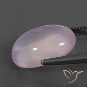 Quarzo rosa Rosa chiaro naturale da 18.23 ct, Ovale, Trasparente