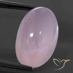 22.00ct Naturale Rosa Ciliegia Chiaro Quarzo rosa, Ovale, Trasparente