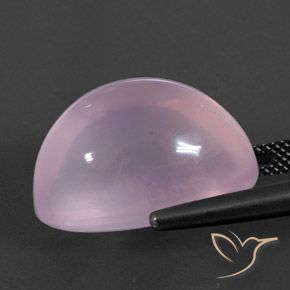 Quarzo rosa Rosa Ciliegia Chiaro naturale da 22.00 ct, Ovale, Trasparente