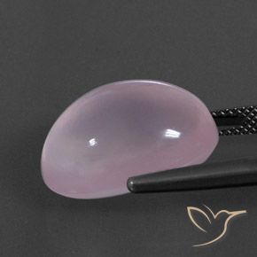 Quarzo rosa Rosa chiaro naturale da 16.48 ct, Ovale, Trasparente