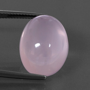 Quarzo rosa naturale rosa da 18,40 ct, taglio ovale, trasparente