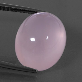 Quarzo rosa Rosa chiaro naturale da 24.20 ct, Taglio ovale, Trasparente