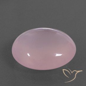 Quarzo rosa Rosa medio naturale da 33.99 ct, Ovale, Trasparente/Traslucido