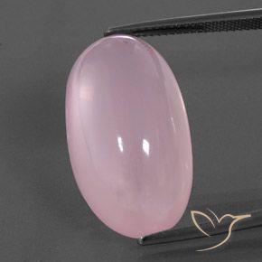 27.89ct Naturale Rosa medio rosa Quarzo rosa, Ovale, Trasparente/Traslucido