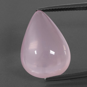 Quarzo rosa naturale rosa da 15,56 ct, trasparente, trasparente/traslucido