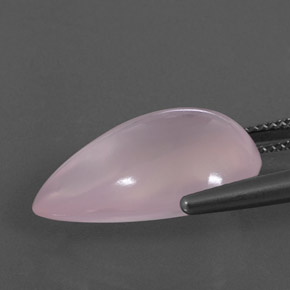 Quarzo rosa naturale rosa da 15,56 ct, trasparente, trasparente/traslucido