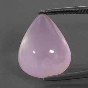 Quarzo rosa naturale rosa da 18,99 ct, trasparente, trasparente/traslucido