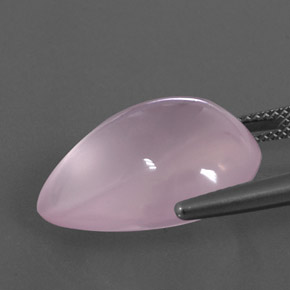Quarzo rosa naturale rosa da 18,99 ct, trasparente, trasparente/traslucido