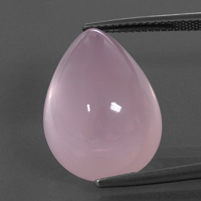 Quarzo rosa naturale rosa da 22,68 ct, trasparente, trasparente/traslucido
