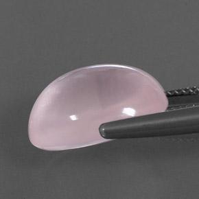 Quarzo rosa naturale rosa da 12,57 ct, trasparente, trasparente/traslucido
