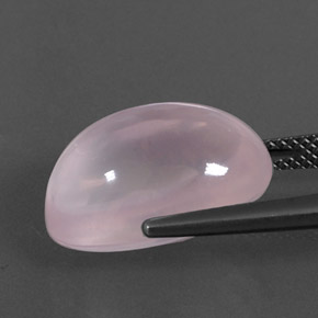 Quarzo rosa naturale rosa da 12,85 ct, trasparente, trasparente/traslucido