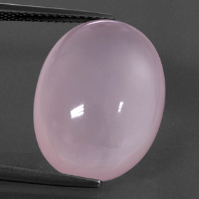 Quarzo rosa naturale rosa da 16,82 ct, trasparente, trasparente/traslucido