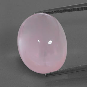 Quarzo rosa naturale rosa da 23,25 ct, trasparente, trasparente/traslucido