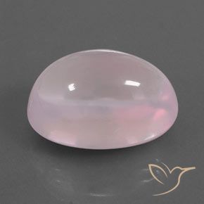 Quarzo rosa Rosa gomma da masticare naturale da 19.39 ct, Ovale, Trasparente/Traslucido