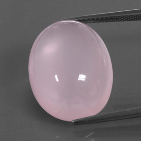 Quarzo rosa naturale rosa da 20,01 ct, trasparente, trasparente/traslucido
