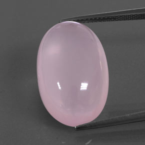 Quarzo rosa naturale rosa da 20,65 ct, trasparente, trasparente/traslucido