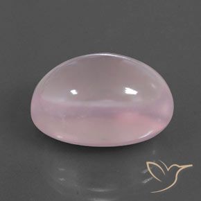 Quarzo rosa Rosa medio rosa naturale da 23.01 ct, Ovale, Trasparente/Traslucido