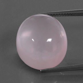 Quarzo rosa naturale rosa da 24,38 ct, trasparente, trasparente/traslucido