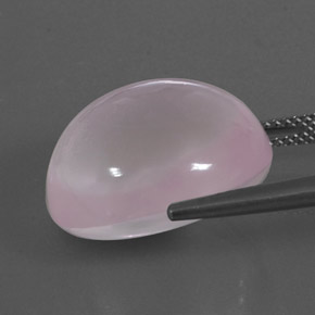Quarzo rosa naturale rosa da 24,38 ct, trasparente, trasparente/traslucido