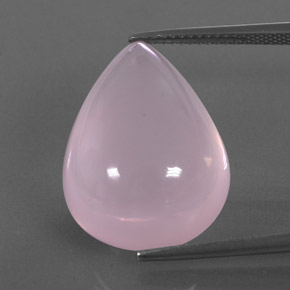 Quarzo rosa naturale rosa da 23,16 ct, trasparente, trasparente/traslucido