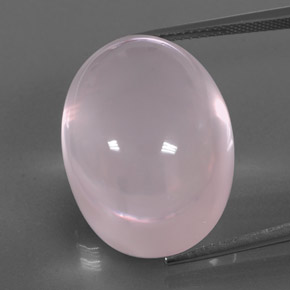 Quarzo rosa naturale rosa da 43,00 ct, trasparente, trasparente/traslucido